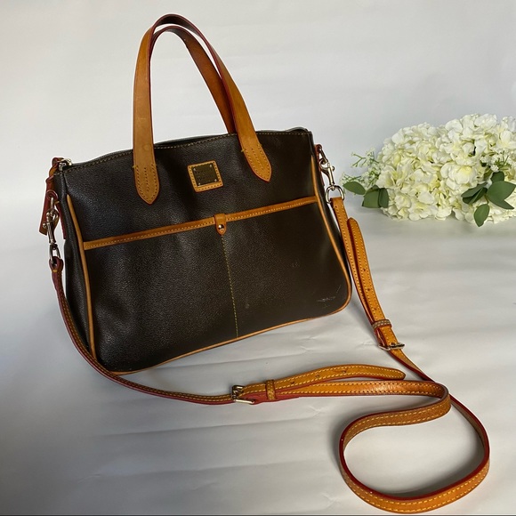 DOONEY & BOURKE Small Handbag/Crossbody Pebble Grain Daniela Satchel - Picture 8 of 9